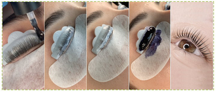 Lash lift steps